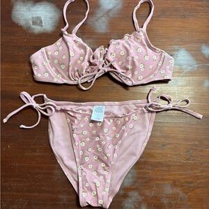 Wild Fable Pink Floral Bikini Bottom